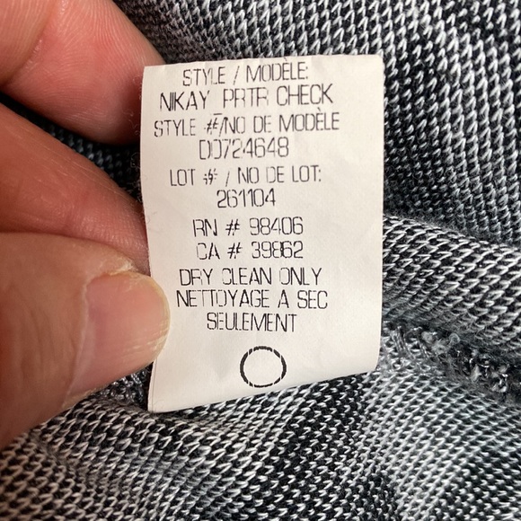 Theory Houndstooth Sleeveless Dress Size 6 - Picture 5 of 7